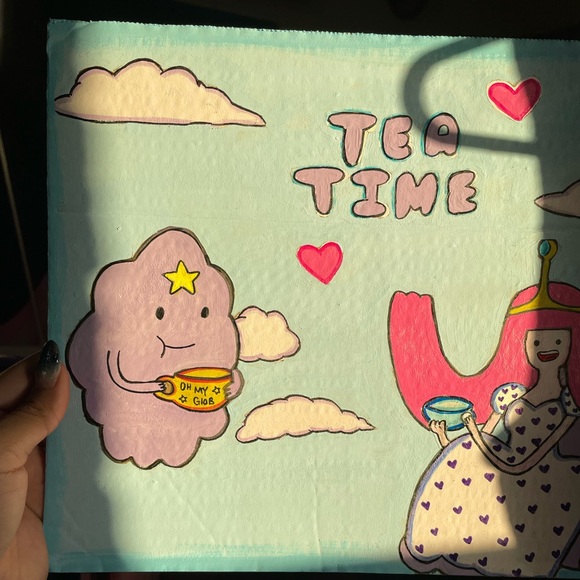 Adventure time Princess bubblegum & lumpy space princess tea time art piece - Picture 11 of 16